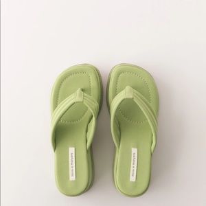 PECHE CAPRI SANDALS GREEN SIZE 7.5